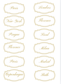 City Reveries - Travel Stickers for Your Journal