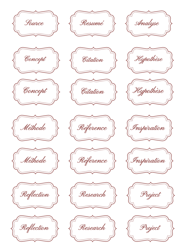 Marginalia - Reading & Reflection Stickers Sheet