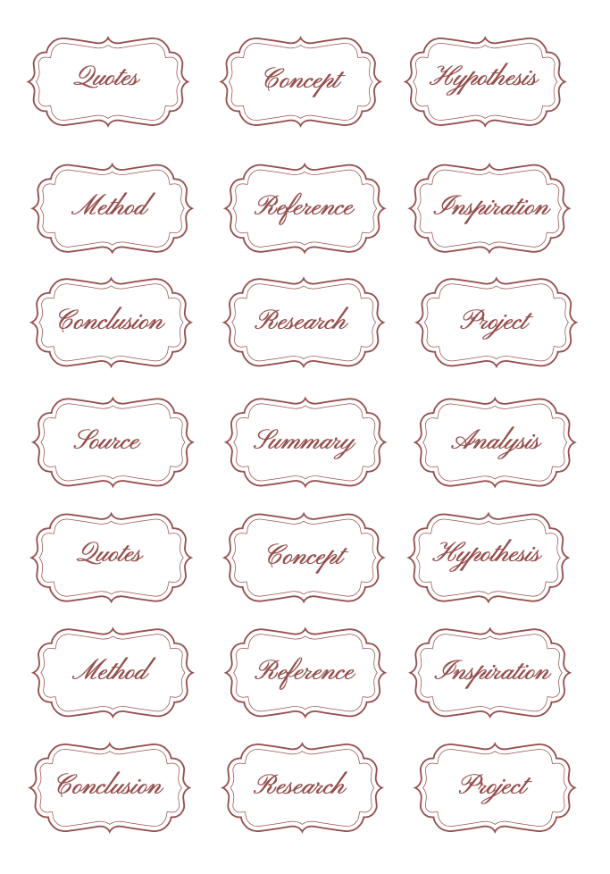 Marginalia - Reading & Reflection Stickers Sheet