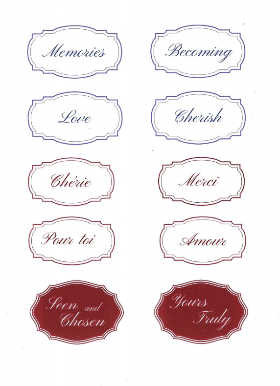 MEMORIES & LOVE STICKER SHEET