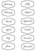 ELEGANT MONTHLY & YEARLY STICKER SHEET